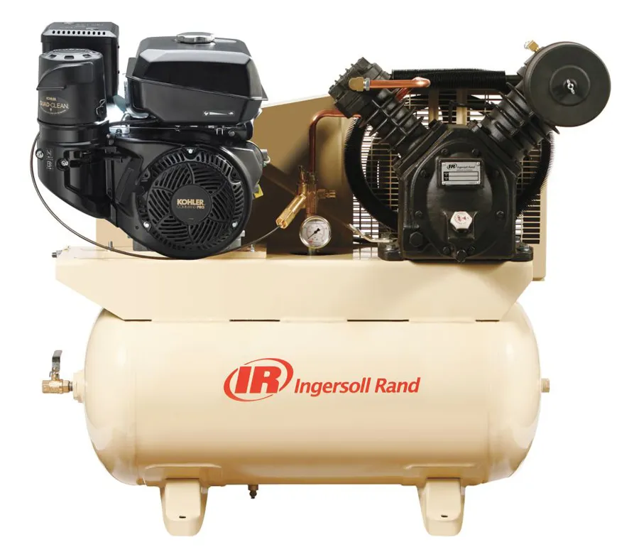 Ingersoll Rand piston compressor with engine drive