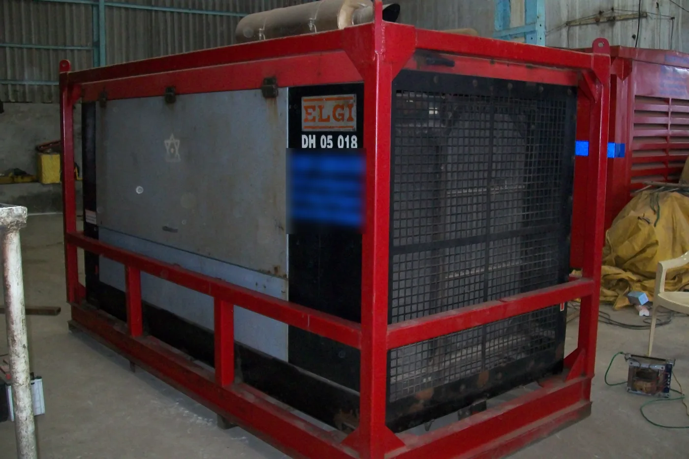 ELGi skid-mounted diesel compressor