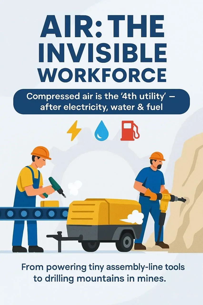 Compressed air: the fourth utility after electricity, water and fuel