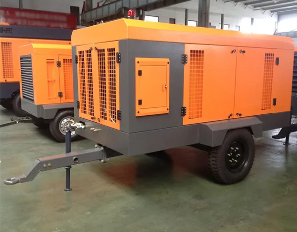 Portable diesel screw compressor for drilling duty