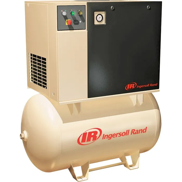Ingersoll Rand rotary screw compressor on receiver