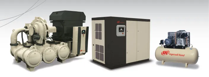 Piston, screw and packaged compressors from one range