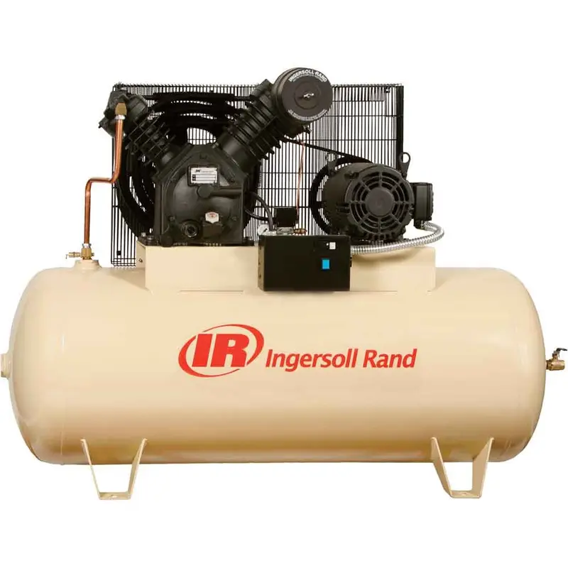 Reciprocating air compressor with receiver tank