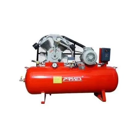 Red Pryes two-stage reciprocating air compressor with starter