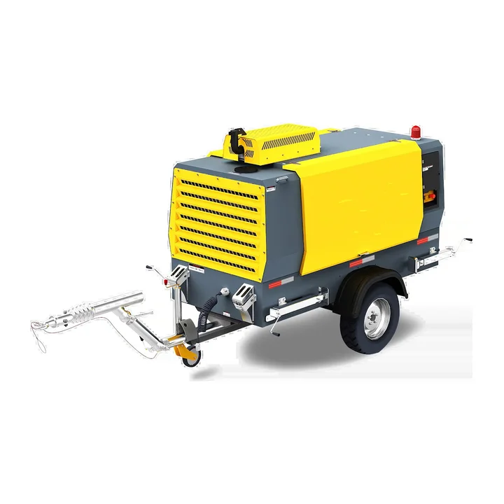 Portable diesel compressor