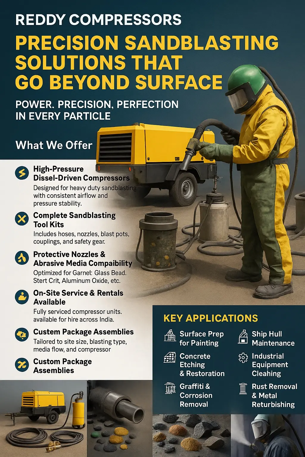 Portable compressor sandblasting application presentation
