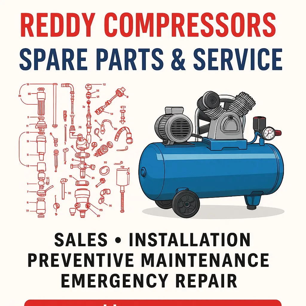Reddy Compressors spare parts and service presentation