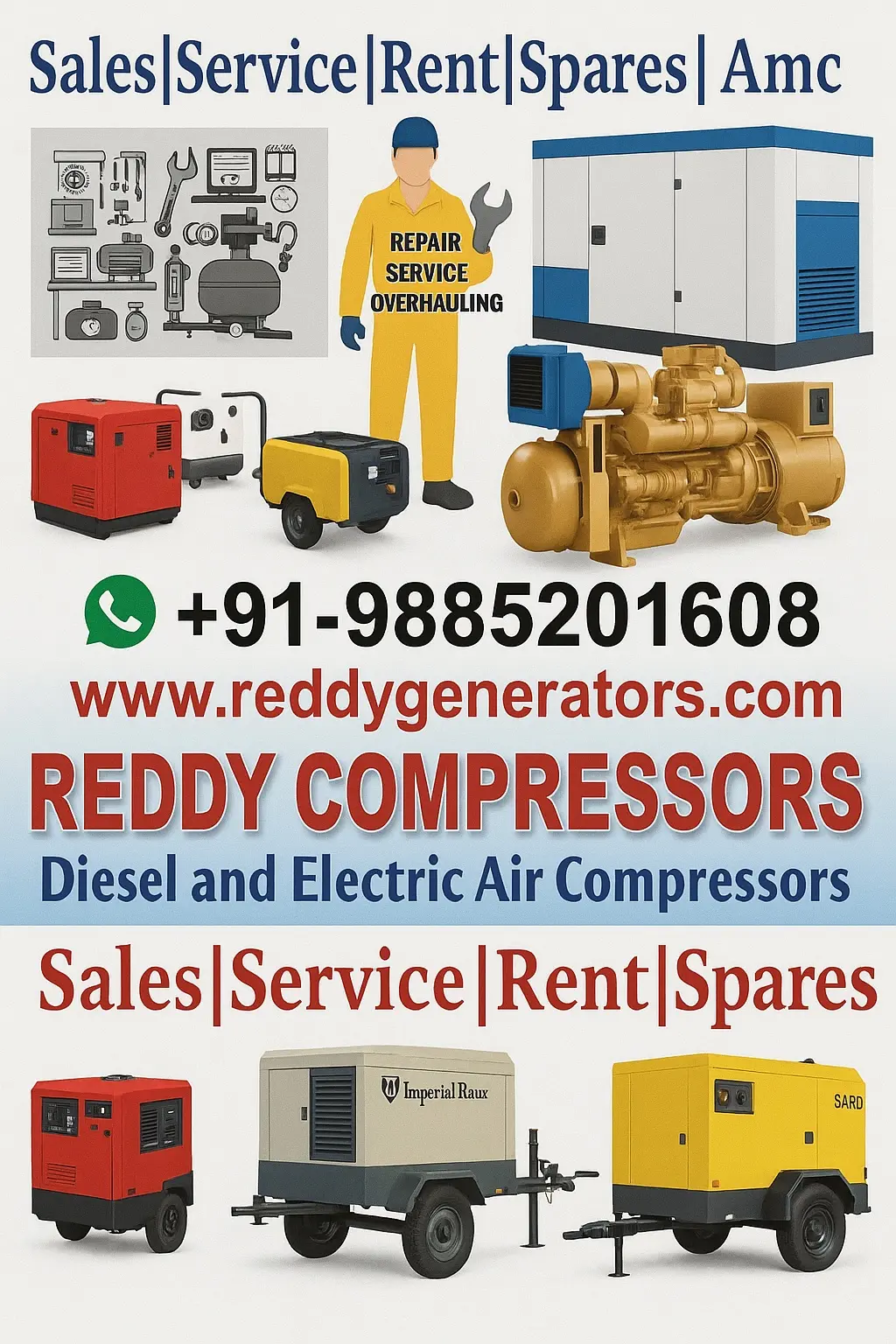 Reddy compressor equipment sales service rental and spares presentation