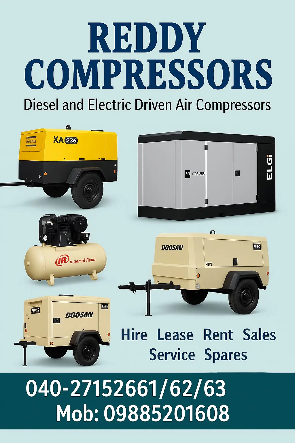 Reddy Compressors diesel and electric compressor equipment line-up