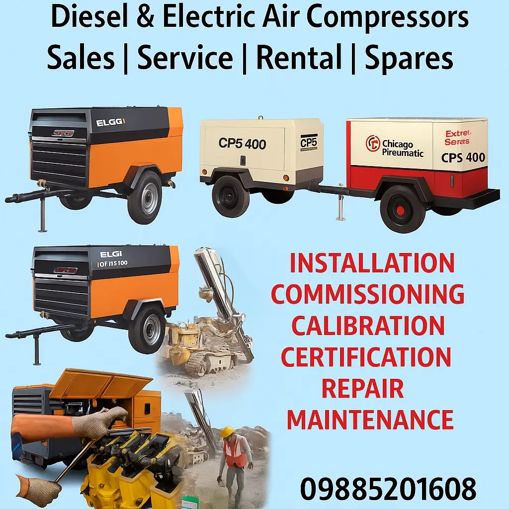 Reddy Compressors installation commissioning calibration repair and maintenance presentation